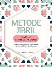 Image of Metode Jibril : Cara Mudah Menghafal Al - Qur'an
